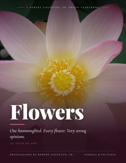 Flowers photo book cover
